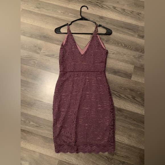 Dainty Hooligan Laving Lace Dress in Plum, Size M, Gently Used - Picture 2 of 2